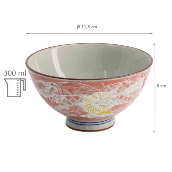 Kawaii Carp Reis-Schale bei Tokyo Design Studio (Bild 5 von 5)