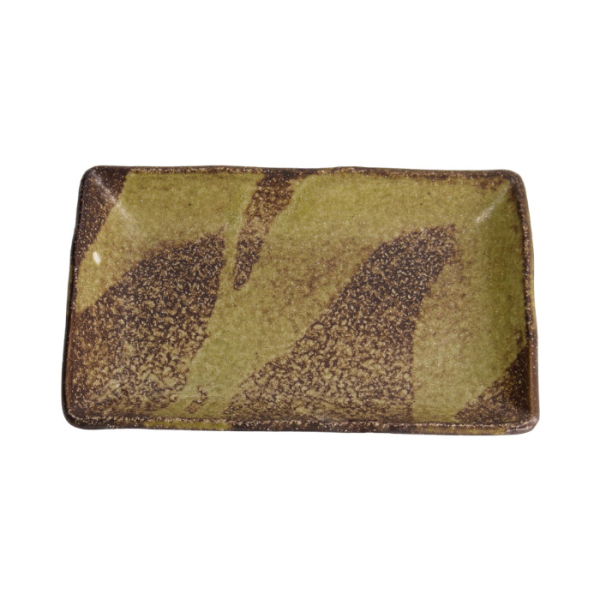 Chakogashi Braun 21x13.5x2.8cm  Groß Eckige Platte bei Tokyo Design Studio (Bild 2 von 3)