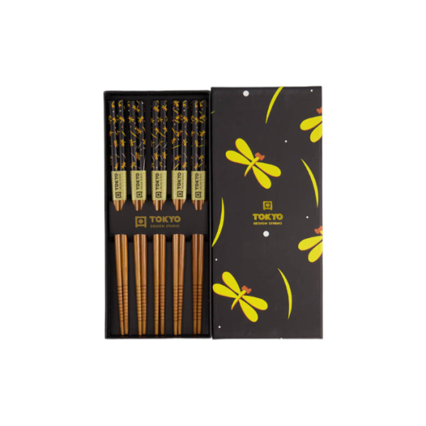 Gelbe Libelle 5 Paar Essstäbchen bei Tokyo Design Studio (Bild 2 von 5)