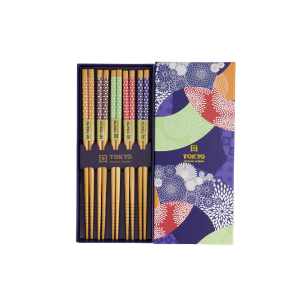 Bunter Kreis 5 Paar Essstäbchen bei Tokyo Design Studio (Bild 2 von 5)