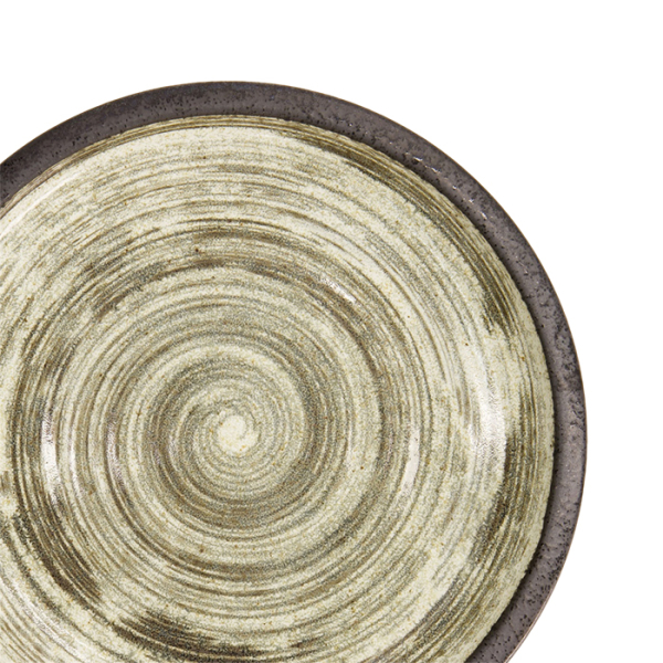 Schwarz/Weiß Asashio Großer Runder Teller bei Tokyo Design Studio (Bild 5 von 6)