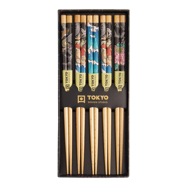Yakuza Octopus Chopstick Set 5 pair at Tokyo Design Studio (picture 4 of 4)