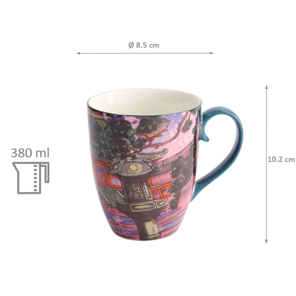 Ø8.5x10.2cm 380ml  Kawaii Temple Mug W/Giftbox at Tokyo Design Studio (picture 6 of 6)