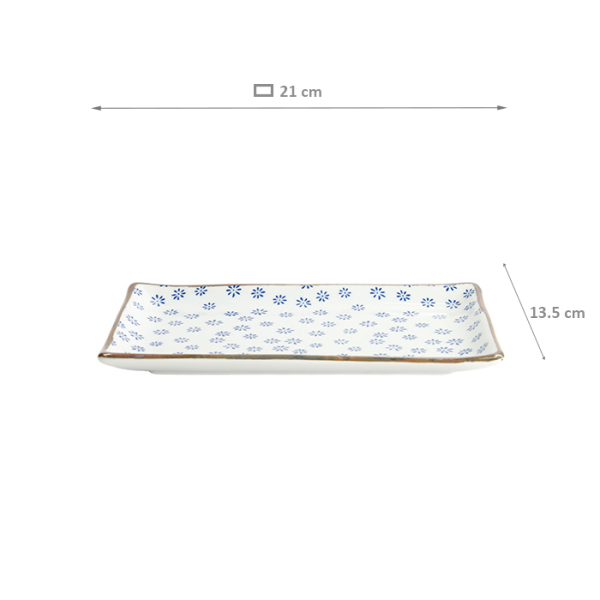 Japan Flower Mizu Eckiger Teller bei Tokyo Design Studio (Bild 6 von 6)