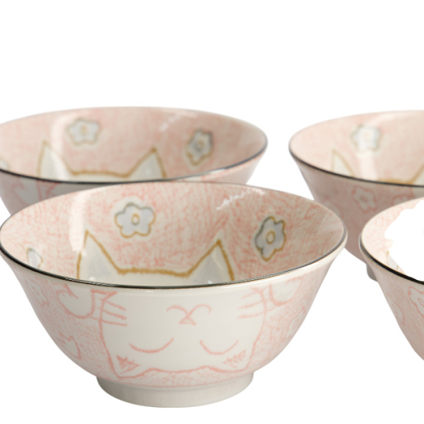 TDS, Bowls Set, 4-piece set, Kawaii Tayo Bowls, Ø 14.8 cm, Item No. 22036