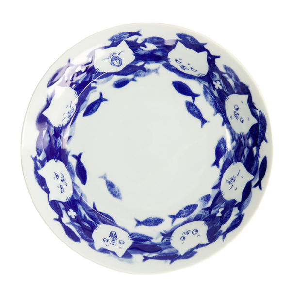 Neko Maruke Cat Flache Schale bei Tokyo Design Studio (Bild 3 von 6)