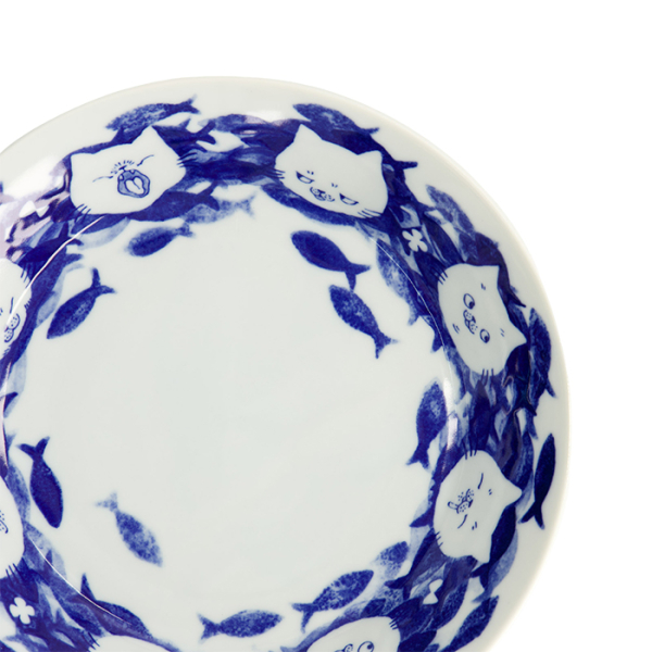 Neko Maruke Cat Flache Schale bei Tokyo Design Studio (Bild 5 von 6)