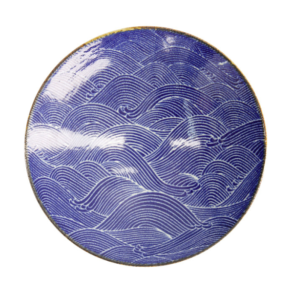 TDS, Noodle Bowl, Seigaiha, Blue, Ø 25.4 cm, Item No. 22509