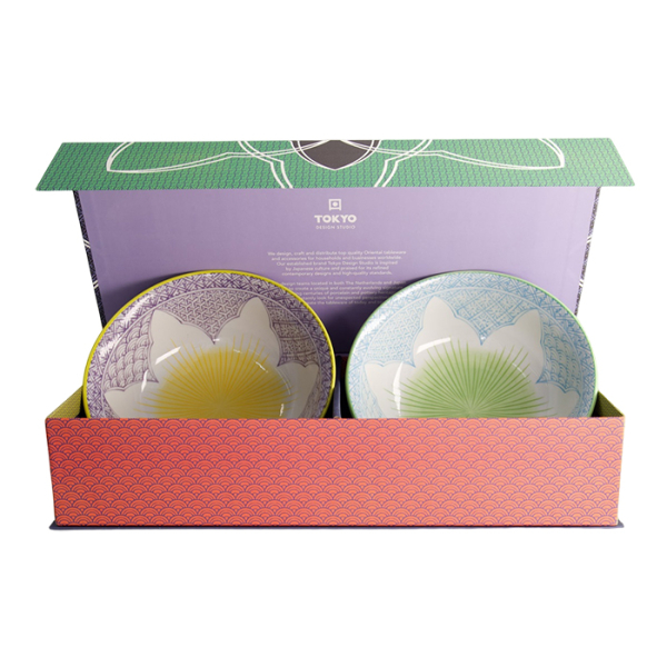 Lily Flower Giftset Pr/lbl 2 pcs Ramen Bowls at Tokyo Design Studio (picture 2 of 7)