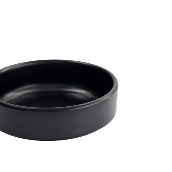 TDS, Runder Teller, Melamine Iwate Black, Ø 12,7x4cm, Art.-Nr. 33280