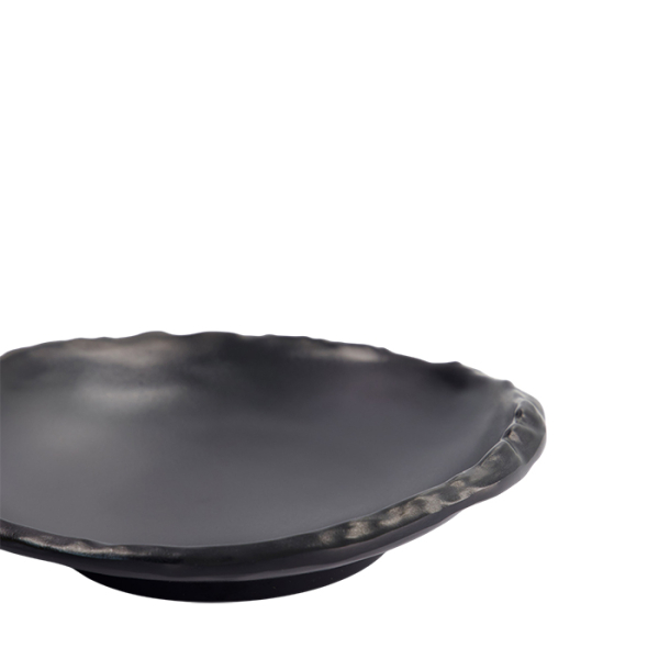 TDS, Teller, Melamine Iwate Black, 18,5x18,3x4,5cm, Art.-Nr. 33282
