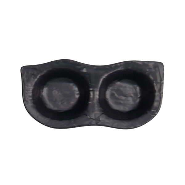 TDS, Saucenschale, Melamine Iwate Black, 2Stk, 19,2x9,4x3,6cm 110ml, Art.-Nr. 33288