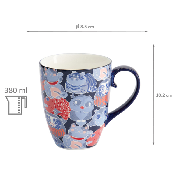 Kawaii Daruma Lucky Cat Tasse bei Tokyo Design Studio (Bild 5 von 5)