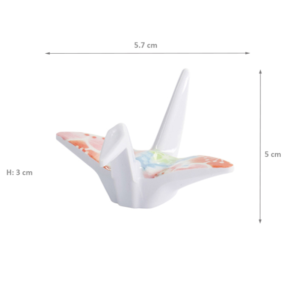 TDS, Chopsticks Rest, Crane Pink, 5.7x5x3cm, Item No. 33362