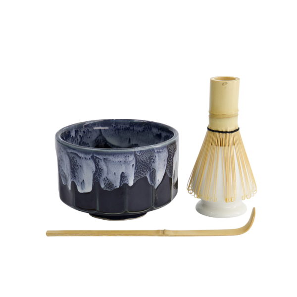 TDS, Matcha Geschenkset, Kanegin Green/Navy, 4-tlg., Ø 11x8cm, Art.-Nr. 33374