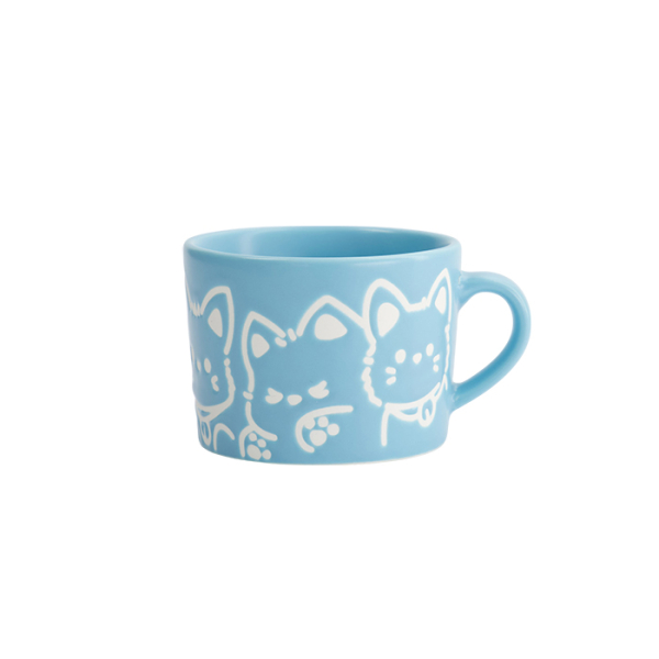 TDS, Tasse, Kawaii Dog, Blau, Ø 8 x 6 cm - Art Nr. 33395