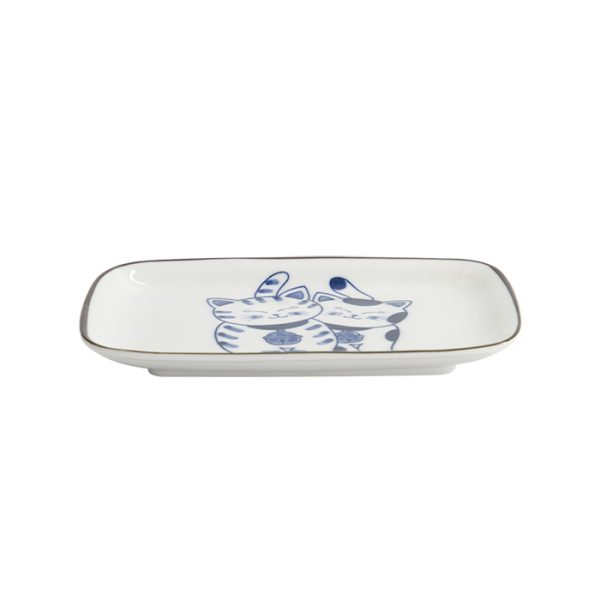 Blue Sakura Rectangular Plate at Tokyo Design Studio (picture 2 of 6)