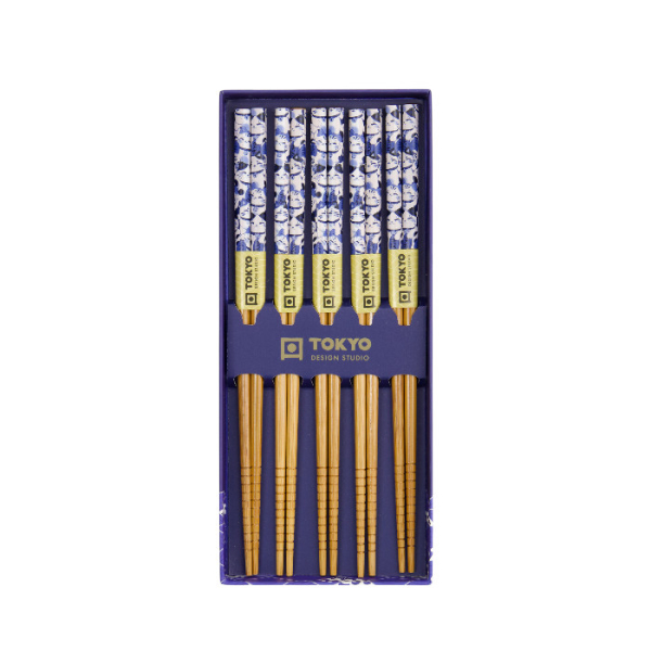 Blau Lotus 5 Paar Essstäbchen bei Tokyo Design Studio (Bild 3 von 4)