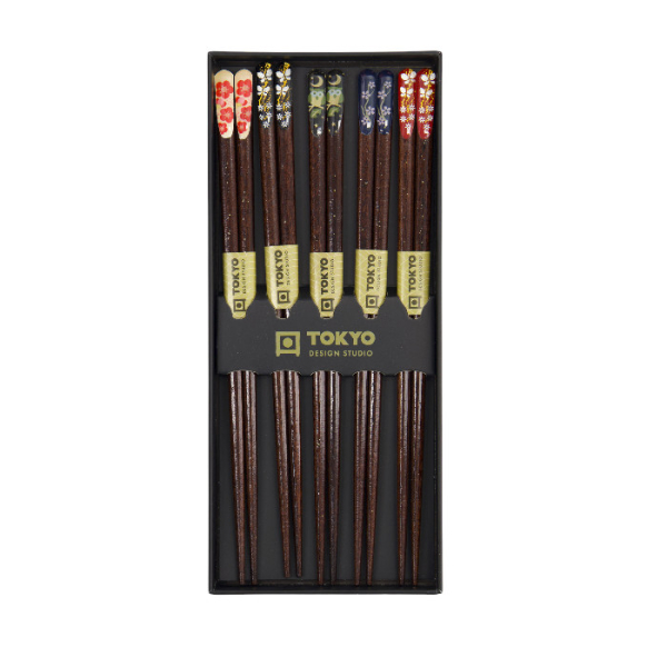 TDS, 5 Paar Essstäbchen, Geshenkset, Night Sakura, Art.-Nr. 33633