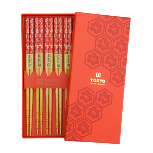 Glückliche Katze FZ Essstäbchen 5 Paar at Tokyo Design Studio