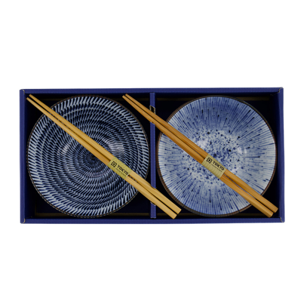 TDS, Tayo Bowl Giftset with chopsticks, 2-piece set, Ø 15x7cm 550ml, Item No. 33791
