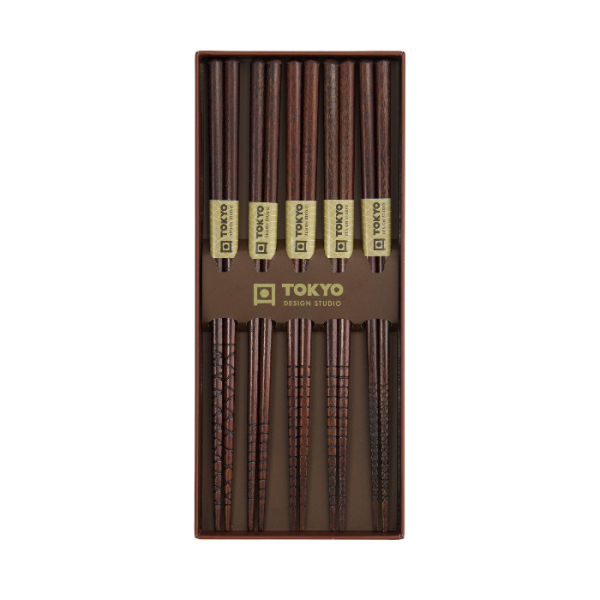 TDS, 5 Paar Essstäbchen, Geshenkset, Ukiyoe, Art.-Nr. 33833