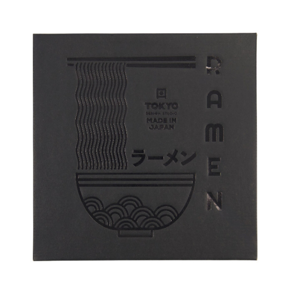 TDS, Ramen Schale Geschenkset, 6-tlg., Masamura Seikaiha, Schwarz, Ø 21,5x9cm 1300ml , Art.-Nr. 33899