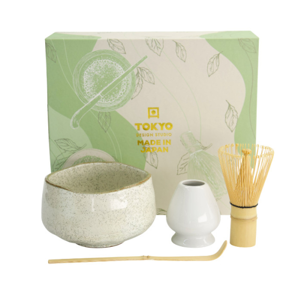 TDS, Matcha Bowl Giftset , 4-piece set, 11.5 x 7.5 cm, Kairagi, Item No. 617447