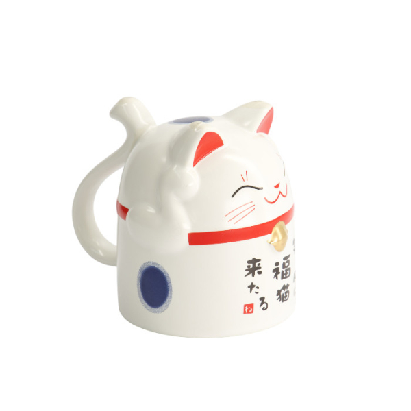 Blue Kawaii Lucky Cat Mug at Tokyo Design Studio (picture 3 of 4)