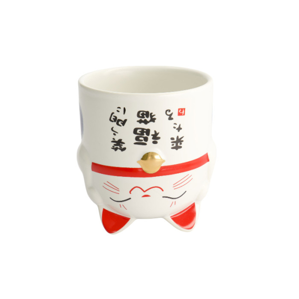 TDS, Kawaii Lucky Cat Mug, Blue, Ø 8.7x10.2cm 350ml , Item No. 8076