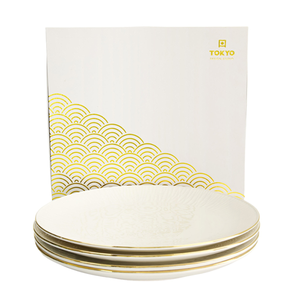 Nippon White 4 Teller Set bei Tokyo Design Studio (Bild 1 von 6)
