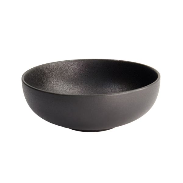 Ø 18.9x7cm 1000ml Yuzu Black Round Bowl at Tokyo Design Studio (picture 2 of 6)