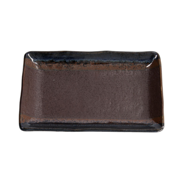 Masiko Kinyo Schwarz Ø 21x13.5x2.8cm  Groß Eckige Platte bei Tokyo Design Studio (Bild 2 von 3)