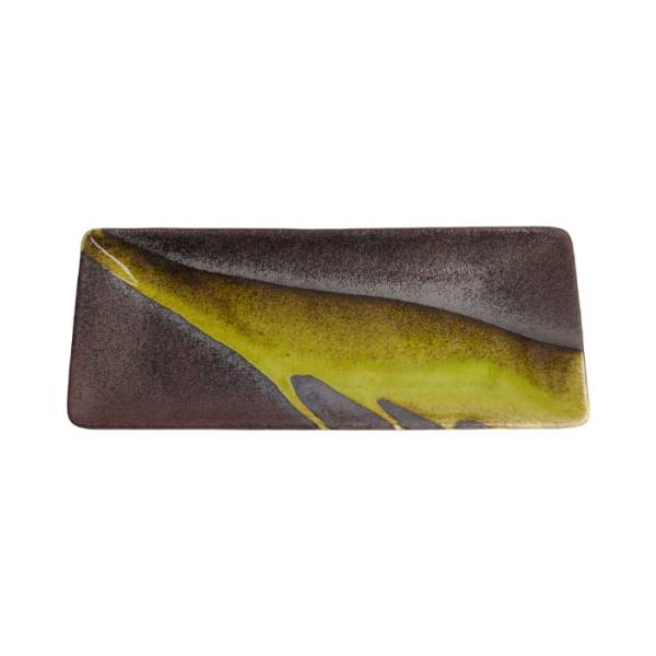 Yuzucha Nagashi Bk/Gd Large plate at Tokyo Design Studio (picture 2 of 3)