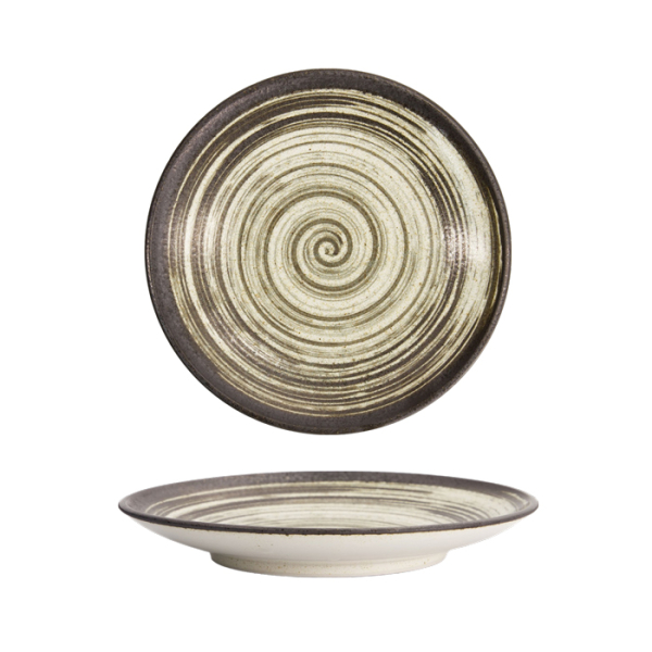 Black/White Asashio Round Plate at Tokyo Design Studio (picture 1 of 6)