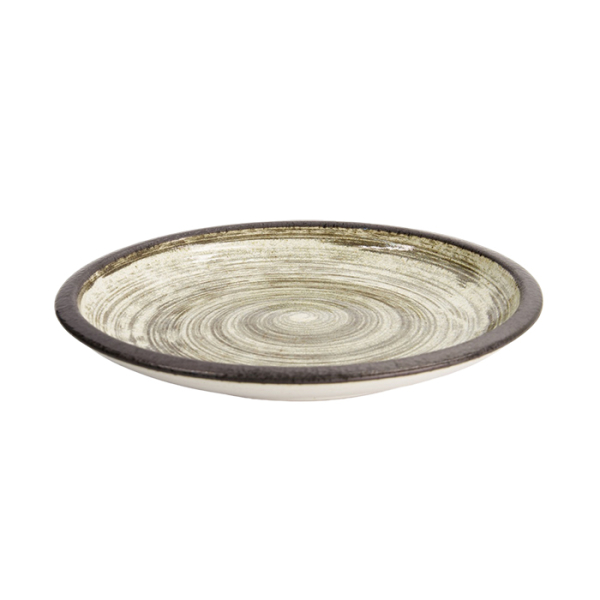 Black/White Asashio Large Round Plate at Tokyo Design Studio (picture 2 of 6)