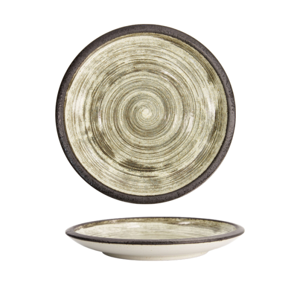 Black/White Asashio Large Round Plate at Tokyo Design Studio (picture 1 of 6)