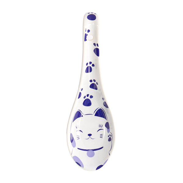 13.8x4.8cm Kawaii Blue Maneko Spoon at Tokyo Design Studio (picture 2 of 4)