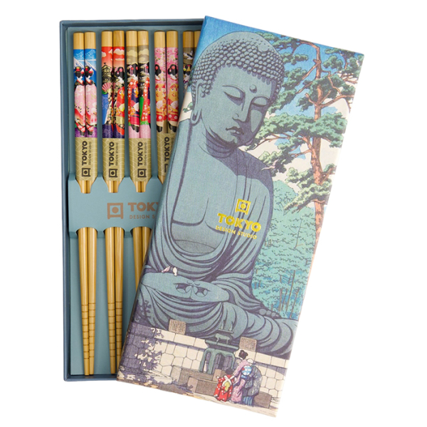 5 pair Chopstick Set at Tokyo Design Studio (picture 1 of 4)