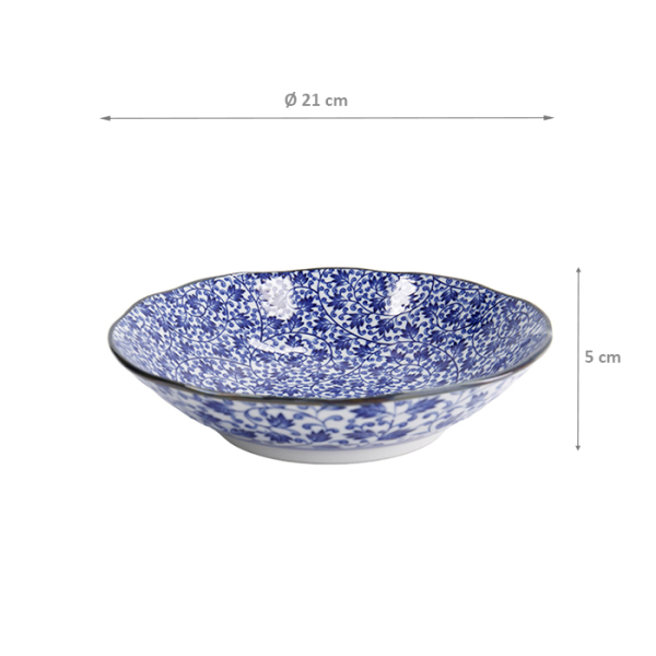 Hana Blue Pasta Plate at Tokyo Design Studio (picture 6 of 6)