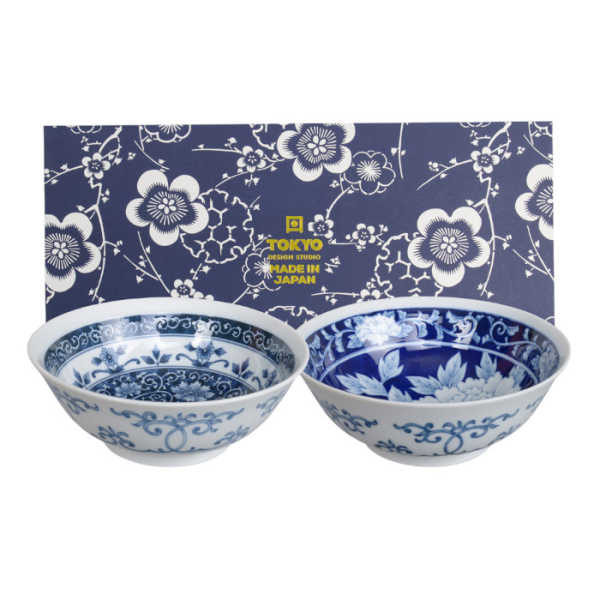 TDS, Bowls Set, 2-piece set, Mixed Bowls Bell Flower, Ø 19 cm, Item No. 22530