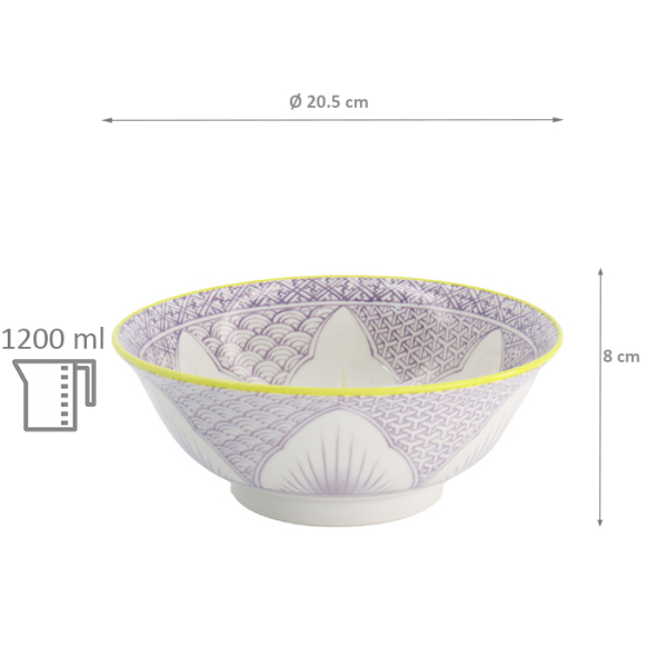 Lily Flower Giftset Pr/lbl 2 pcs Ramen Bowls at Tokyo Design Studio (picture 6 of 7)