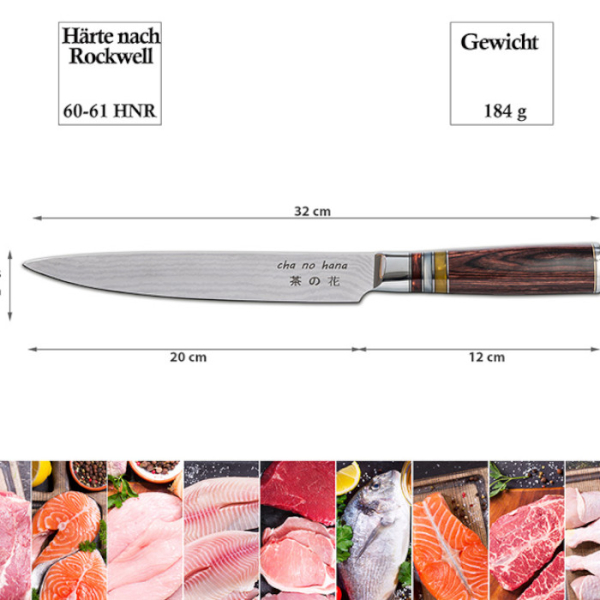 Sashimi Knife with 3 acryl-circles (fillet knife) at Tokyo Design Studio (picture 7 of 7)