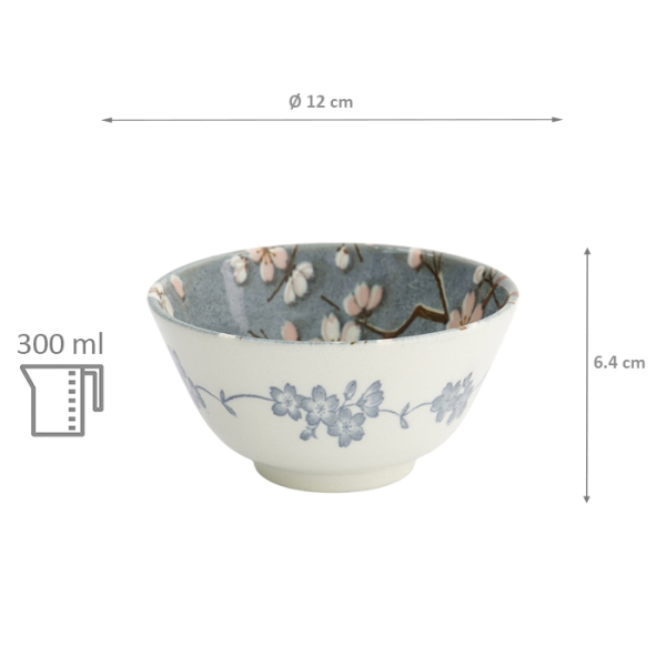 TDS, Schale, Fujisakura, Grau, Ø 12x6,4 cm, 300ml, Art.-Nr. 33346