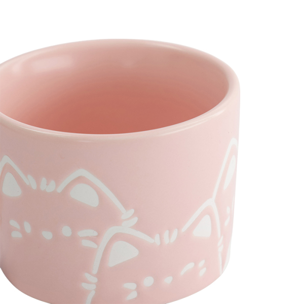 TDS, Mug, Kawaii Cat, Pink, Ø 8 x 6 cm - Item No. 33394