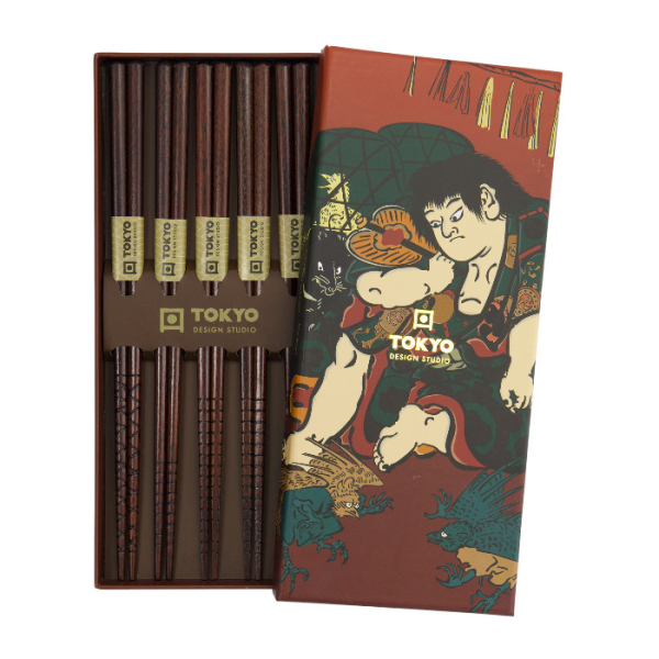 TDS, 5 Paar Essstäbchen, Geshenkset, Ukiyoe, Art.-Nr. 33833