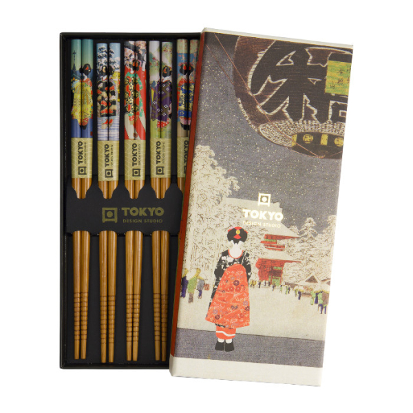 TDS, Chopstick Set, Maiko, 5 pair, Item No. 33835