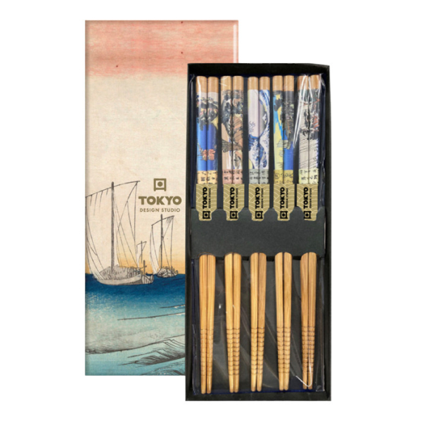 Art.-Nr. 4135 FZ Essstäbchen 5 Paar bei Tokyo Design Studio 