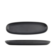 Yuzu Schwarz Platte 30.3x9.5x2.4cm Teller bei Tokyo Design Studio (Bild 1 von 7)