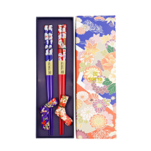 Red & Blue Flower Chopstick Set at Tokyo Design Studio